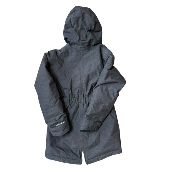 COLUMBIA Girls NORDIC STRIDER Jacket Waterproof Insulated Hooded Small 7-8 Gray - Picture 3 of 11